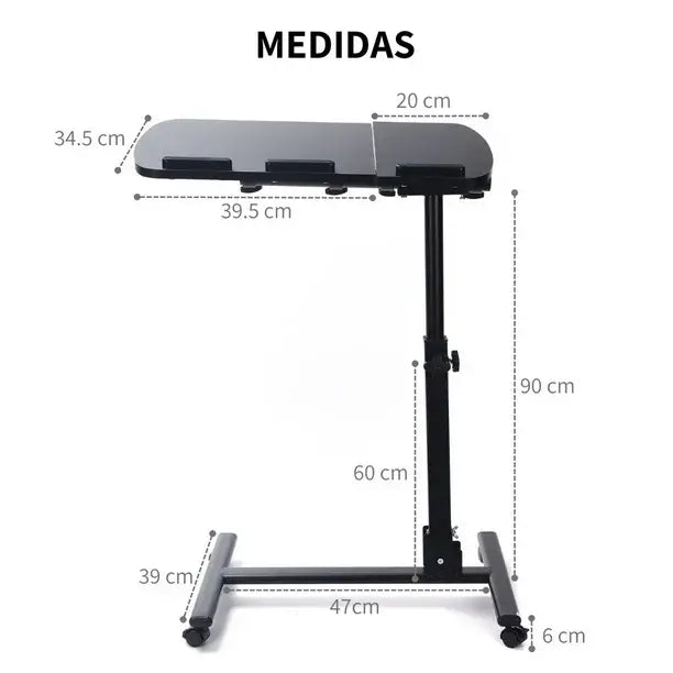 MESA PARA COMPUTADOR CON RUEDAS